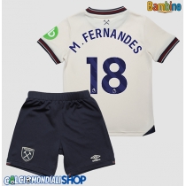 Maglie da calcio West Ham United Mateus Fernandes #18 Seconda Maglia Bambino 2025-26 Manica Corta + Pantaloni corti)
